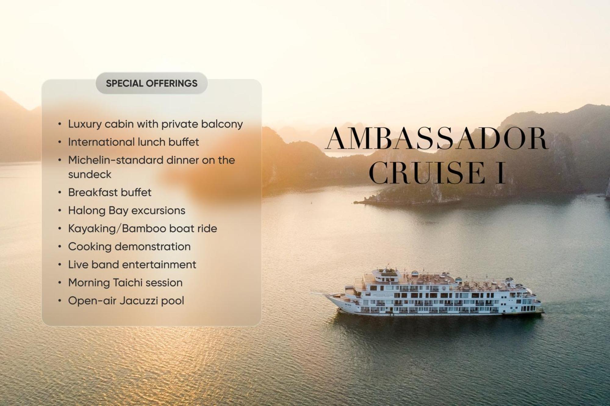 Hotel Ambassador Cruise Halong Bay à Hạ Long Extérieur photo